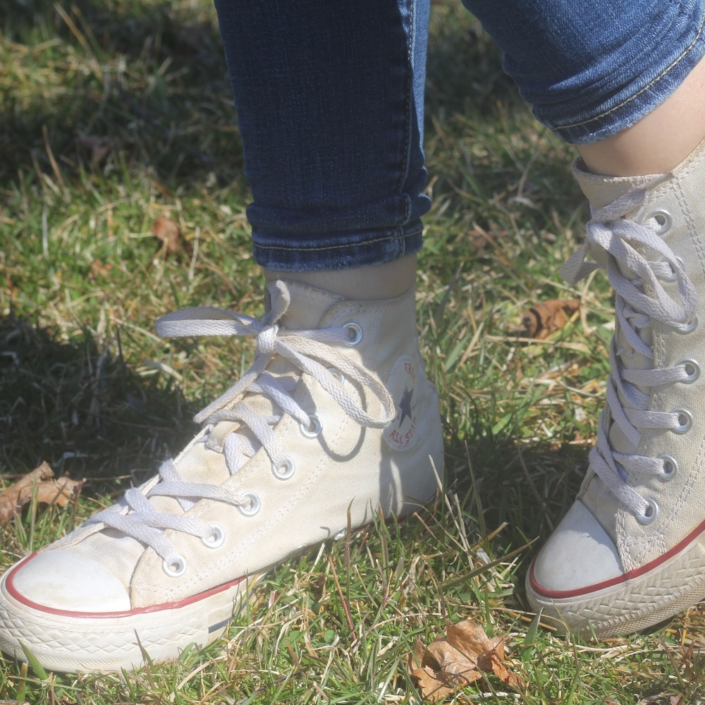 White High-Top Converse